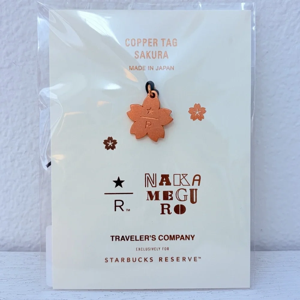 TRAVELER'S notebook Starbucks Reserve Tokyo Copper Tag SAKURA Charm LimitedJAPAN